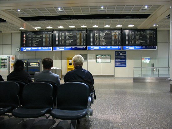 Aankomsthal luchthaven Frankfurt