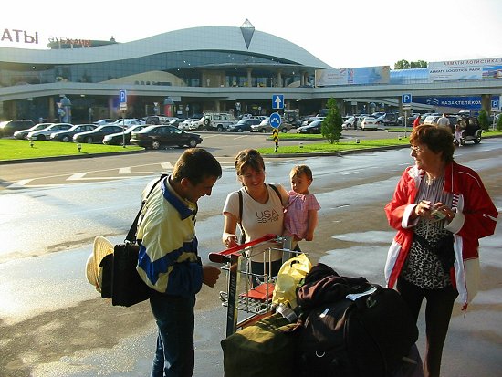 De nieuwe luchthaven van Almaty