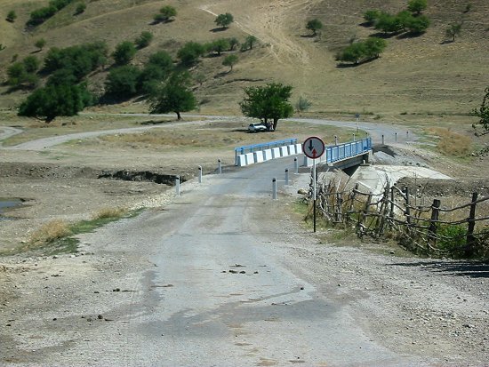 Nieuwe brug in Karatau