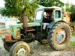 Beppe in de T40 tractor