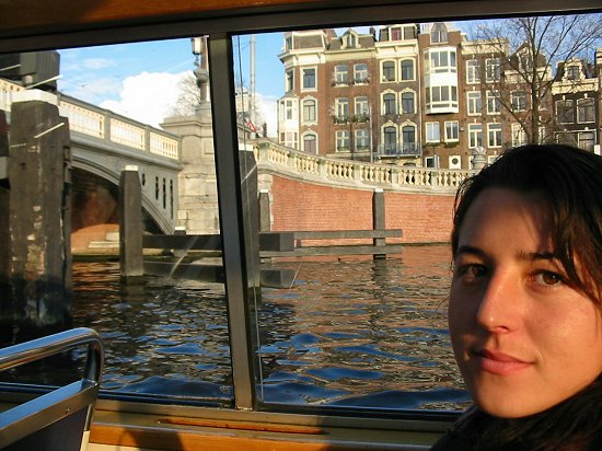 Elmira als toerist in Amsterdam